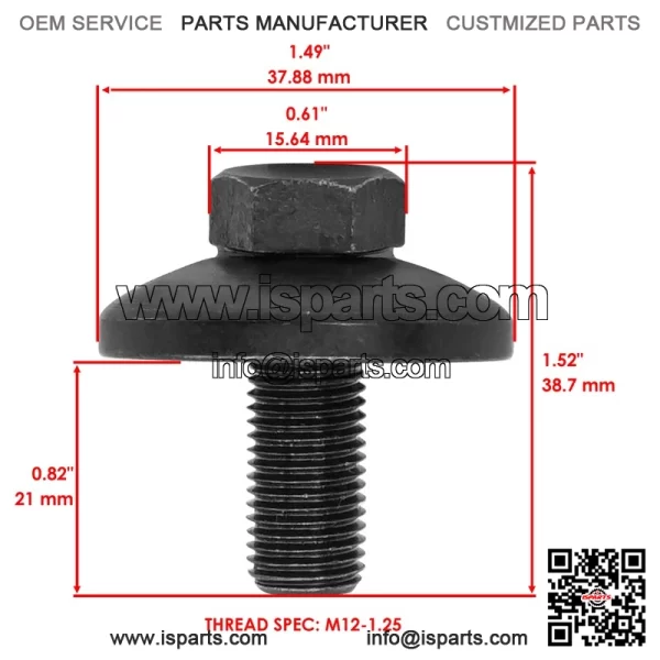 52" Deck Blade with Bolt For Husqvarna EZ5221 EZ5221KAA EZ5224 EZ5225 EZ5226 - Image 3