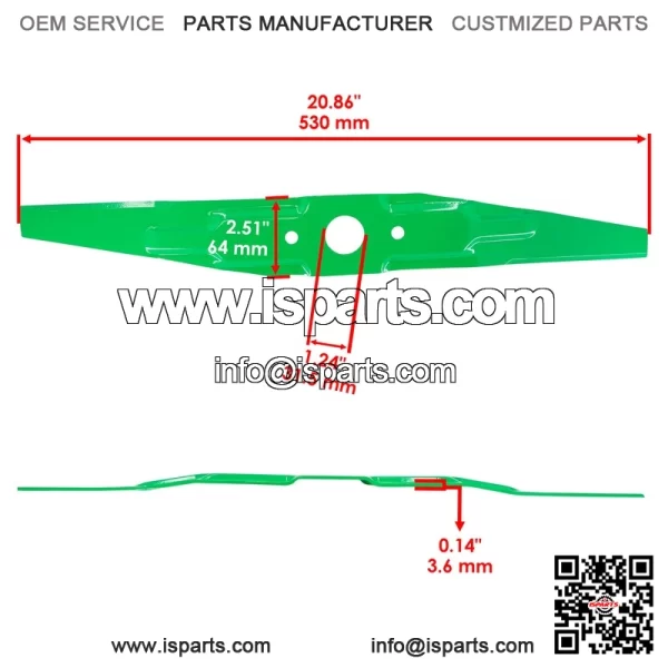 21" Deck Blade for Honda HRR216 K5 K6 K7 K8 K9 K10 K11 HRX217 / Upper & Lower - Image 3