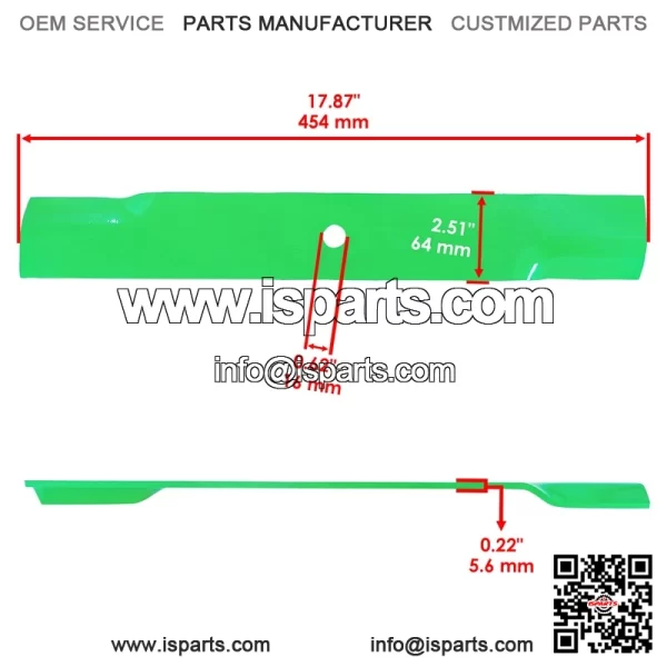 781898 782532 783753 783753X 785436 795526 Deck Medium-Lift Blade For Hustler - Image 2