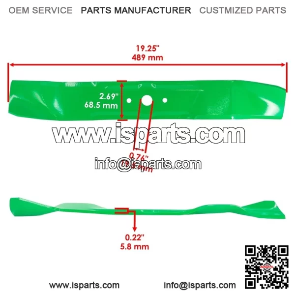 942-0473A 490-110-M111 742-0321 742-0322 Deck Blade for Cub Cadet MTD Mulching - Image 2
