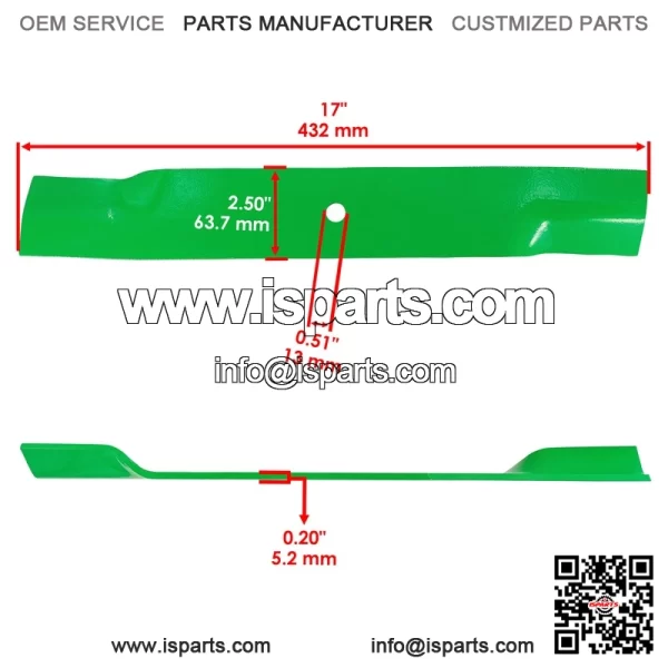 301068 48" Deck Blade For Dixie Chopper Zee 2 2013-18 / Zee 2 Rev1 2016 - Image 2