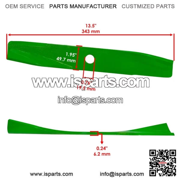106636 106077 106077-03 117192 Low-Lift Blades for Toro Wheel Horse 42" Deck - Image 2