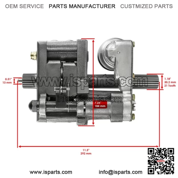 1684583M92 180905M1 Hydraulic Lift Pump & Pin For Massey Ferguson 135 - Image 2