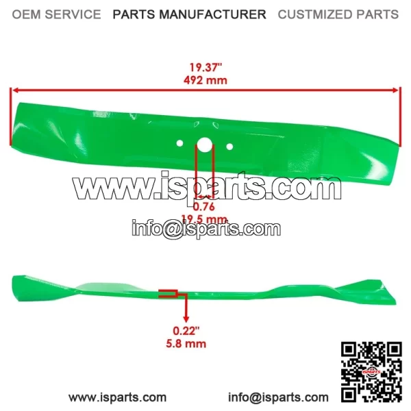 Ryobi 6022/68433/130-642F000/LT12/130704/131-652F000 38" Mulching Deck Blade - Image 2