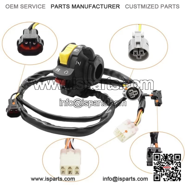 Left Handle Start Stop Switch Headlight for Suzuki Quadsport Z400 LTZ400 2003-04 - Image 3