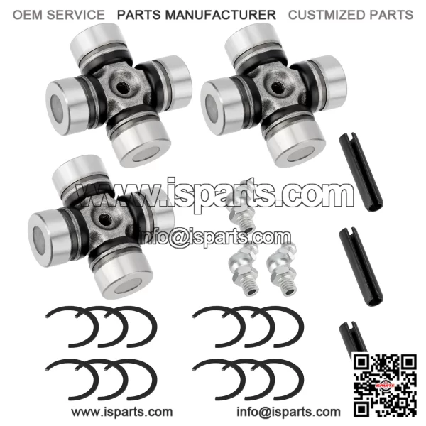 3235616 3235500 Front Rear Prop Shaft U-Joint for Polaris RZR 1000 900 800-4 Turbo RS1 Ranger Crew 1000 900 800 570 500 Diesel ??3 Set??