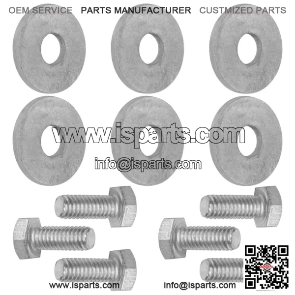 1920676SM 1656916SM Deck Spindle Blade Hex Bolts Screw & Washers for 7/16-14 X 1 - Image 5