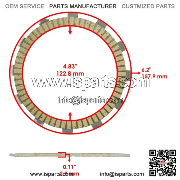 Clutch Friction and Steel Plates for Suzuki RM250 1996-2005 - Image 2