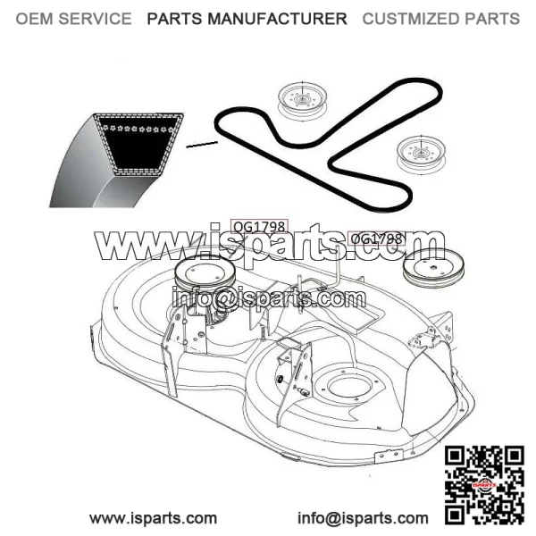 Husqvarna YTH184 blade drive belt