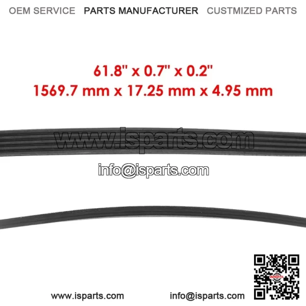 Exmark Lazer Z AS/ZTM 52"/60"/66"/72" Hydro Pump Drive Belt - 1096112 - Image 2