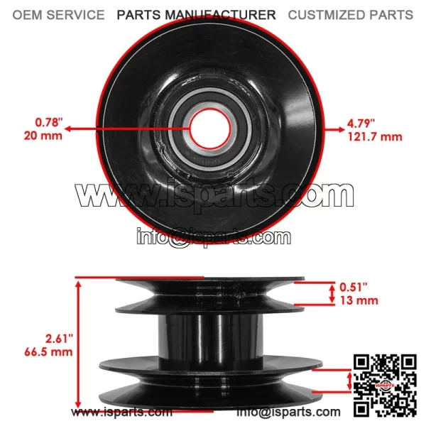38" Deck AM103501 Idler Pulley For John Deere 165 170 175 180 240 265 285 320 - Image 2