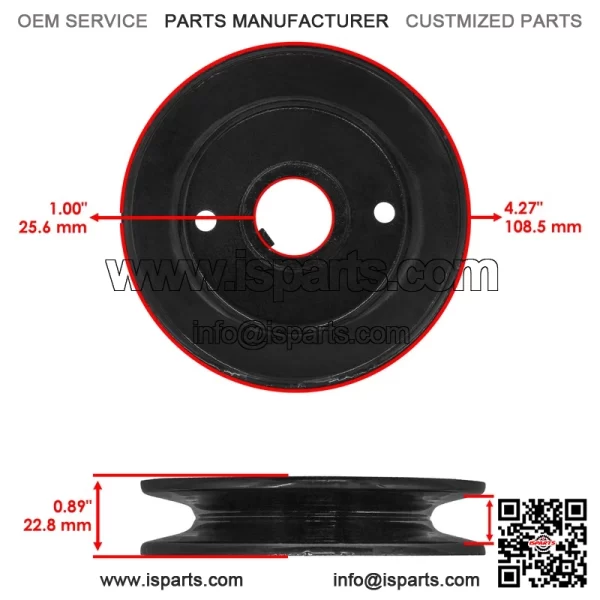 01599400 40" Deck Spindle Pulley For Gravely For Ariens - Image 2