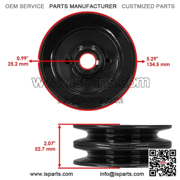 Gravely Pro-Master PM250Z/PM260Z 50" Deck Double Pulley - 09253200 09242600 - Image 2