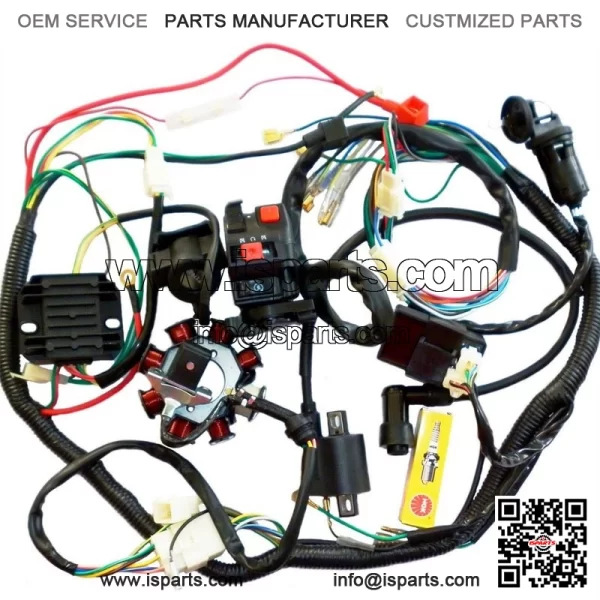 ATV Electric Wiring Harness Wire Go kart 150cc 200cc 250CC Engine Taotao Kazuma - Image 2