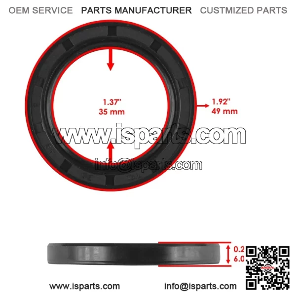 91252-HA0-004 Rear Differential Seal & O Ring For Honda Foreman 500 TRX500 12-13 - Image 2