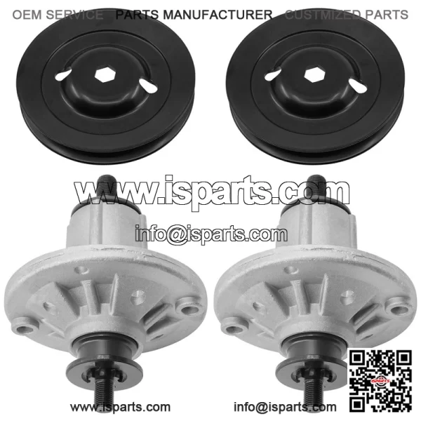 Deck Spindle & Pulley for John Deere X300 38" 42" / X304 X310 X320 X324 - Image 4