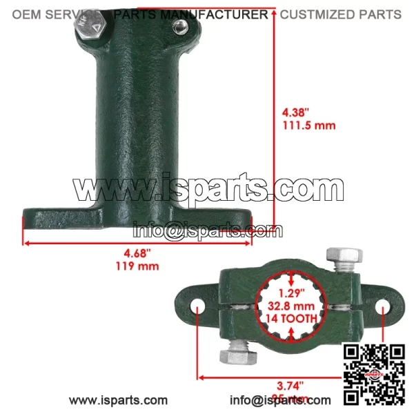 R34359 Hydraulic Pump Drive Shaft For John Deere 4000 4020 440A 760 500 600 - Image 2