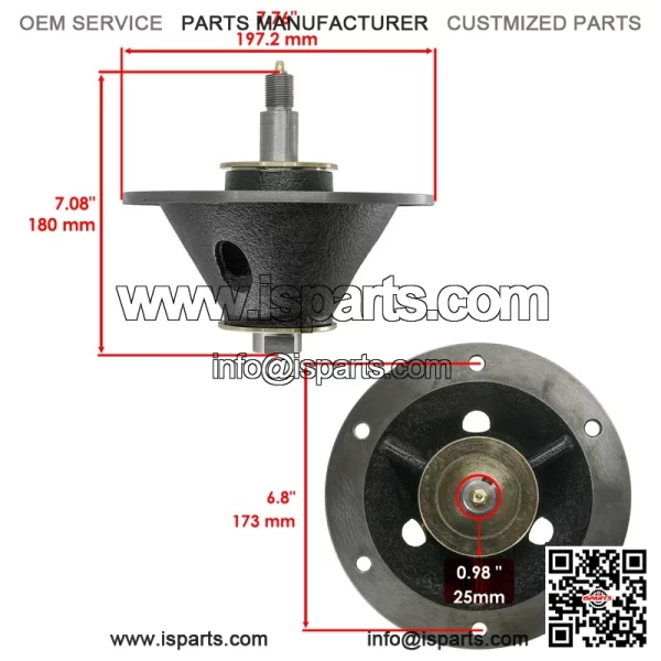 Snapper S150XT/S175X/S200X Series 52"/61" Deck Spindle - 5100993SM 5100993 - Image 2