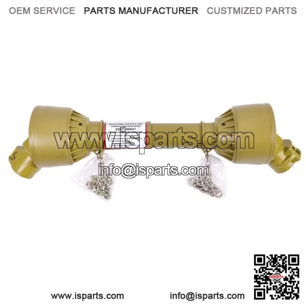 1-3/8" 6-Spline PTO Shaft 20"-24" T1 Round End for Tractors - Image 2