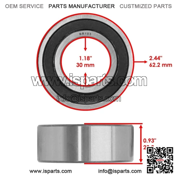 Ferris F320Z/IS3200Z 61"/72" Deck Spindle Seal & Bearing - 84003323 - Image 3