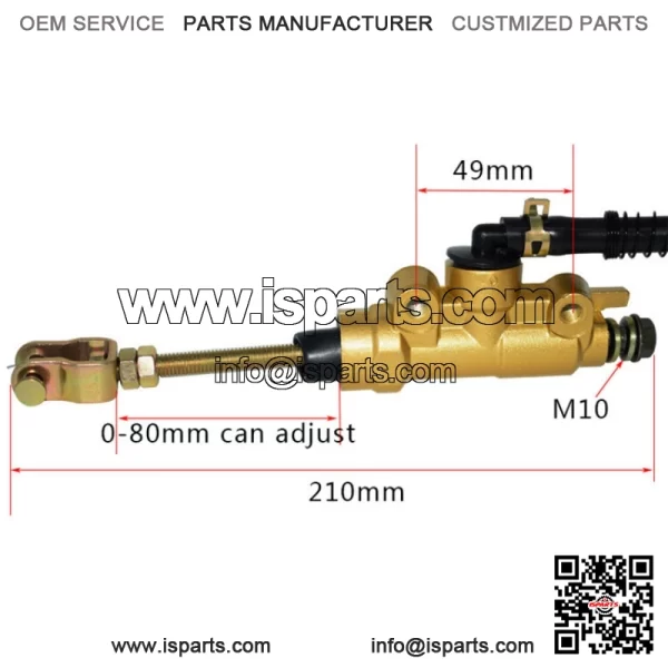 New Rear Brake Master Cylinder For Suzuki Quadsport Z400 LTZ400 LTZ400Z 2003-08 - Image 2