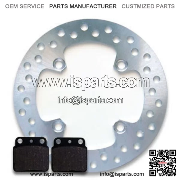 Rear Brake Disc Rotor + Pads for Suzuki LTZ 400 LTZ400 Quadsport (2003-2014) NEW - Image 2