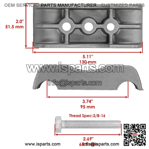 Hydraulic Pump Drive Coupler & Bushing For John Deere 2040 2510 2520 3030 3130 - Image 2