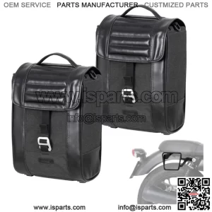 Set Bags SR38 Black & Frames Sr For Motorcycle Moto Guzzi 750 V7 III Stone