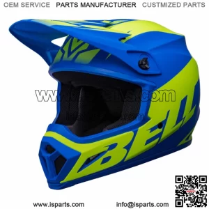 Helmet Motocross BELL MX-9 MIPS Disrupt Matte Classic Blue Hi Viz Yellow