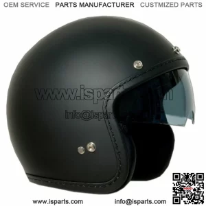 Motorcycle Helmet Matte Black Approved 3 Buttons Visor Smoke Harley Davidson