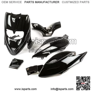 Set Fairings 5 Pieces Black Gilera 50 Stalker Naked 2008-2012