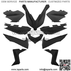 TNT Set 10 Fairings Car Body Matte Black For Yamaha 250 X Max 2014-2017