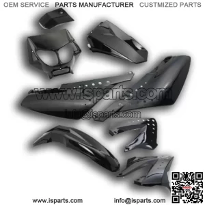 Set Fairings Black 8 Pieces Derbi 50 Senda R X Treme 2000-2012
