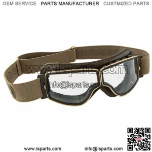 AVIATOR 67065400 Glasses For Aviator Motorcycle T2 Brown Frame Gold EN1836