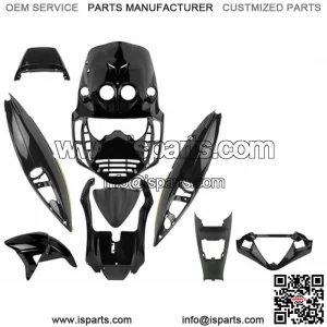 Fairings Plastic 9 Pieces TNT Malaguti F12 50 100 Biposto Shiny Black 2002-2006