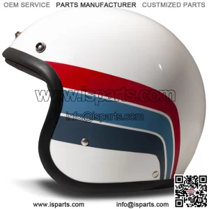 Helmet Jet DMD VINTAGE Artemis Glossy White