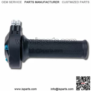 DOMINO 62080000 Knob Gas Quick Double Cable for Engines 2T Grips Black D.22M