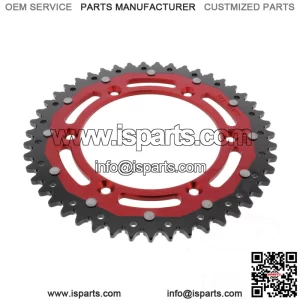 Sprocket Dual 47 Teeth Pitch 520 Red ZF For Husqvarna 510 Sm R 2005-2010
