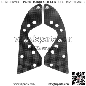 Pair Floorboards Long Polished Fiber Carbon Yamaha 500 XP T-Max ' 08'/11