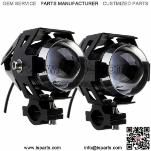 Pair Spotlights Spare Black LED 15W Triumph Rocket Bonneville Thunderbird