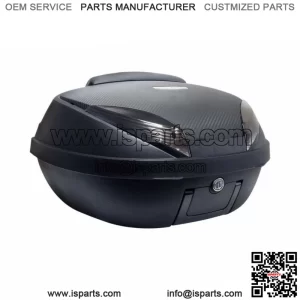 52L Matte Black And Carbon 58X45X32, 5CM with Plate Fixed And Backrest