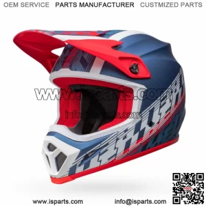 Helmet Motocross BELL MX-9 MIPS Offset Blue White