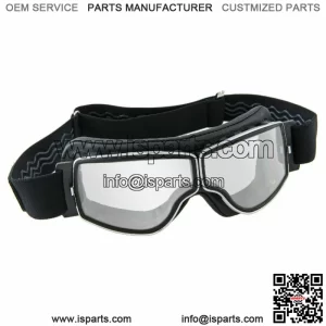 AVIATOR 67065200 Glasses For Aviator Motorcycle T2 Black Frame Chrome EN1836