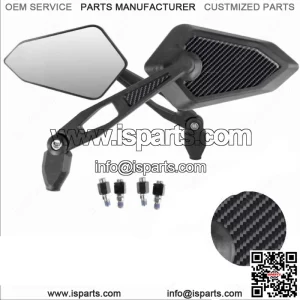 Mirrors Street Limited Approved Black Logo Kawasaki Z750 Z 750 R