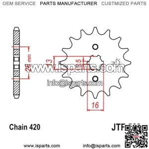 Sprocket Z15 420 726.24.54 For Suzuki 50 Ts Xk 1980-1983
