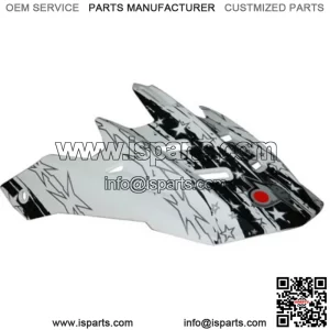 Faceplate White For Helmet Cross ONE Model Falcon Replacement Spare Part