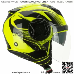 Helmet Demi Jet CGM 169G ILLI SPORT Yellow Fluo/Black