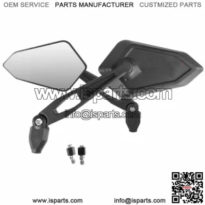 Pair Of Mirrors Street with Logo Red For Piaggio MP3 125 300 500 Lt 400