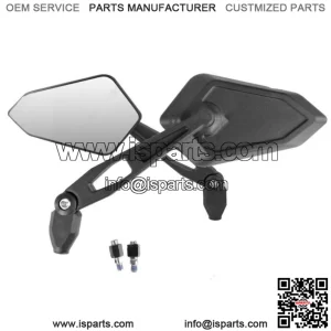 Kawasaki Z900 Pair of Black Logo White Approved Street Mirrors