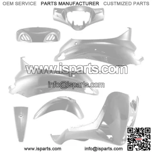 Set 7 Fairings Silver Car Body Piaggio 50 Liberty 4T 2005-2008